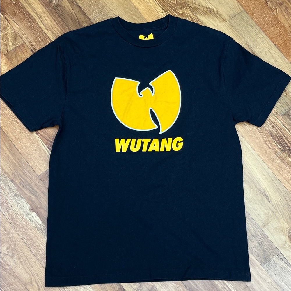 Wu-Tang Clan Black T-Shirt with raised logo